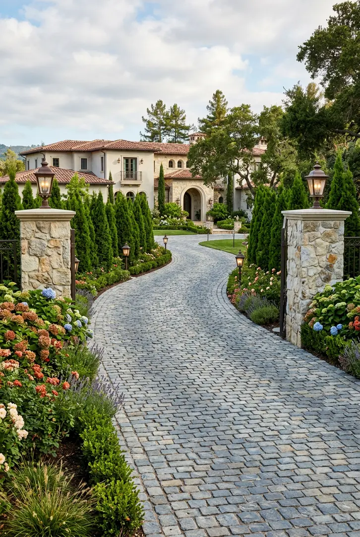 Grand Entrance and Driveway