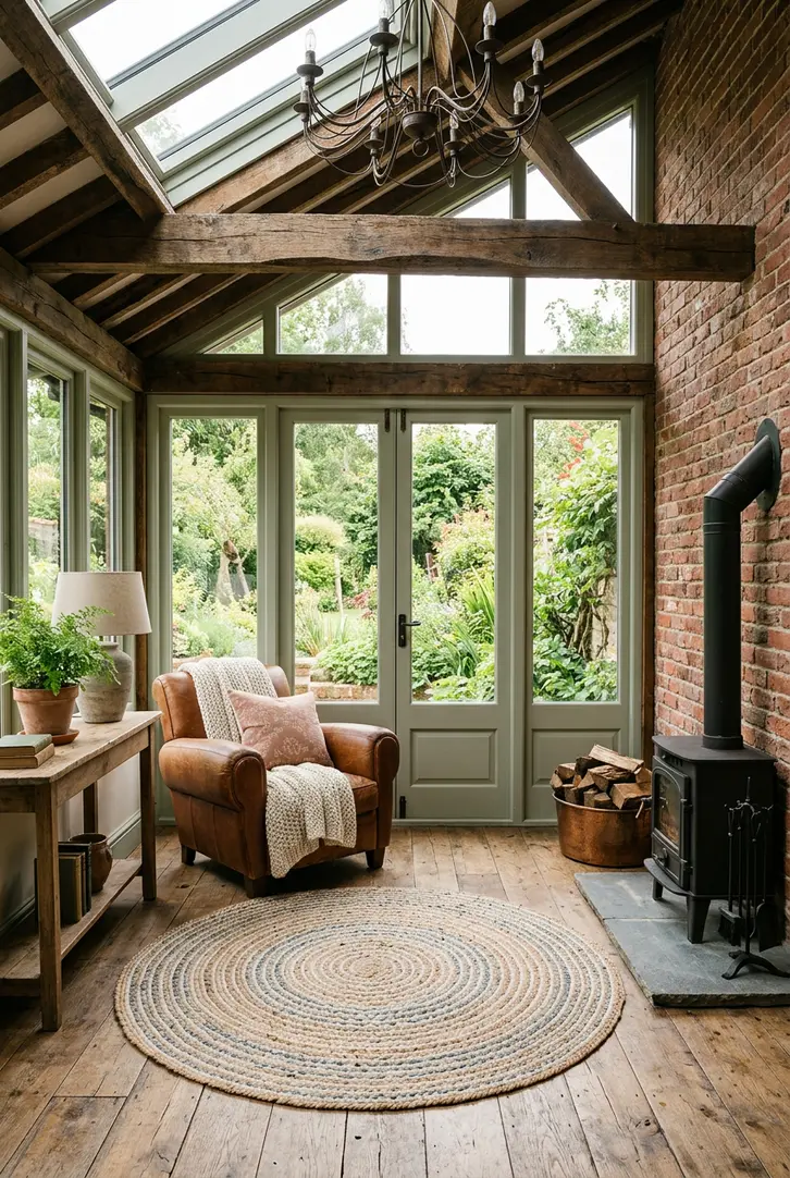 Rustic Charm Sunroom