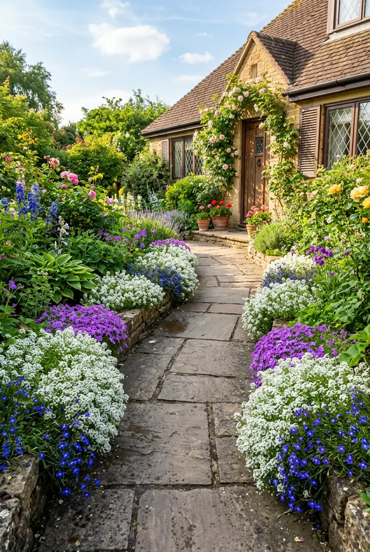 Pathway Edging with Low Growers