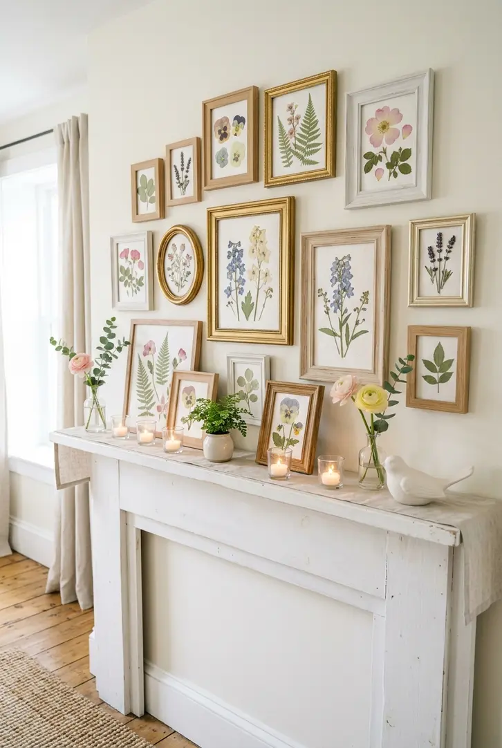 DIY Pressed Flower Art Display