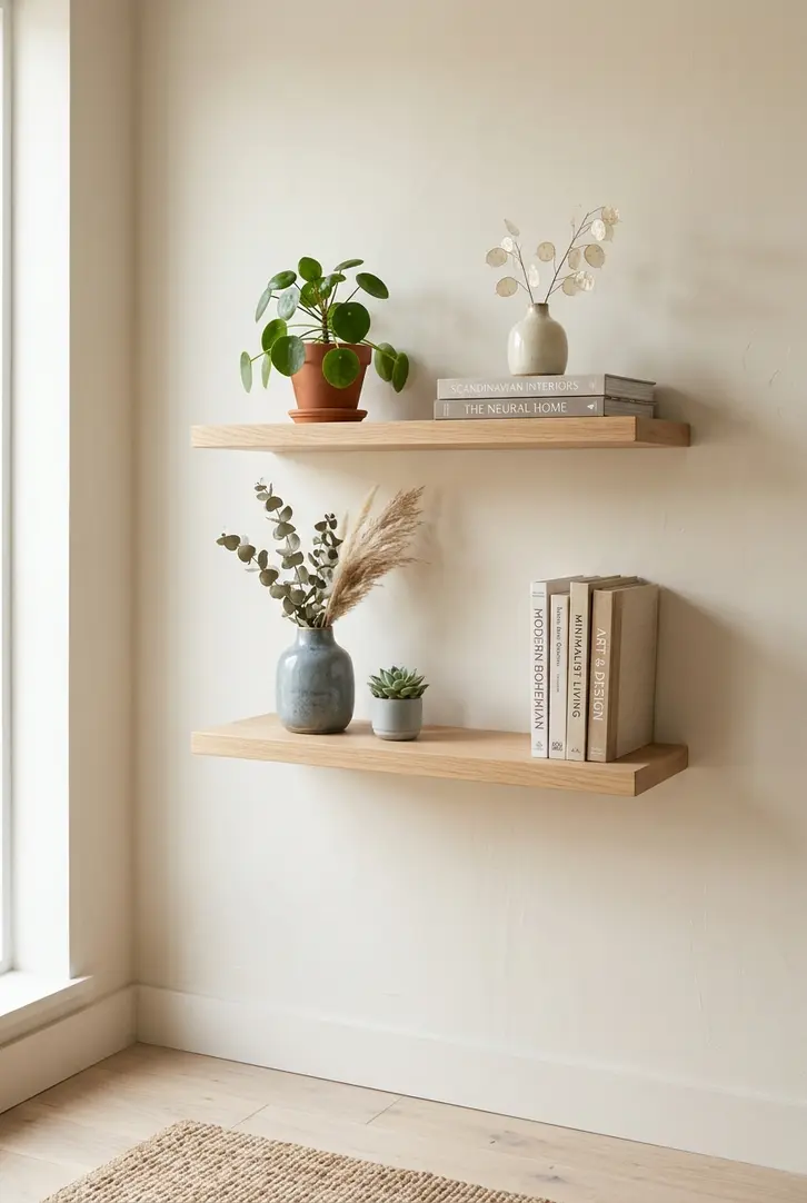 Floating Shelf Styling for DIY Home Aesthetic Ideas