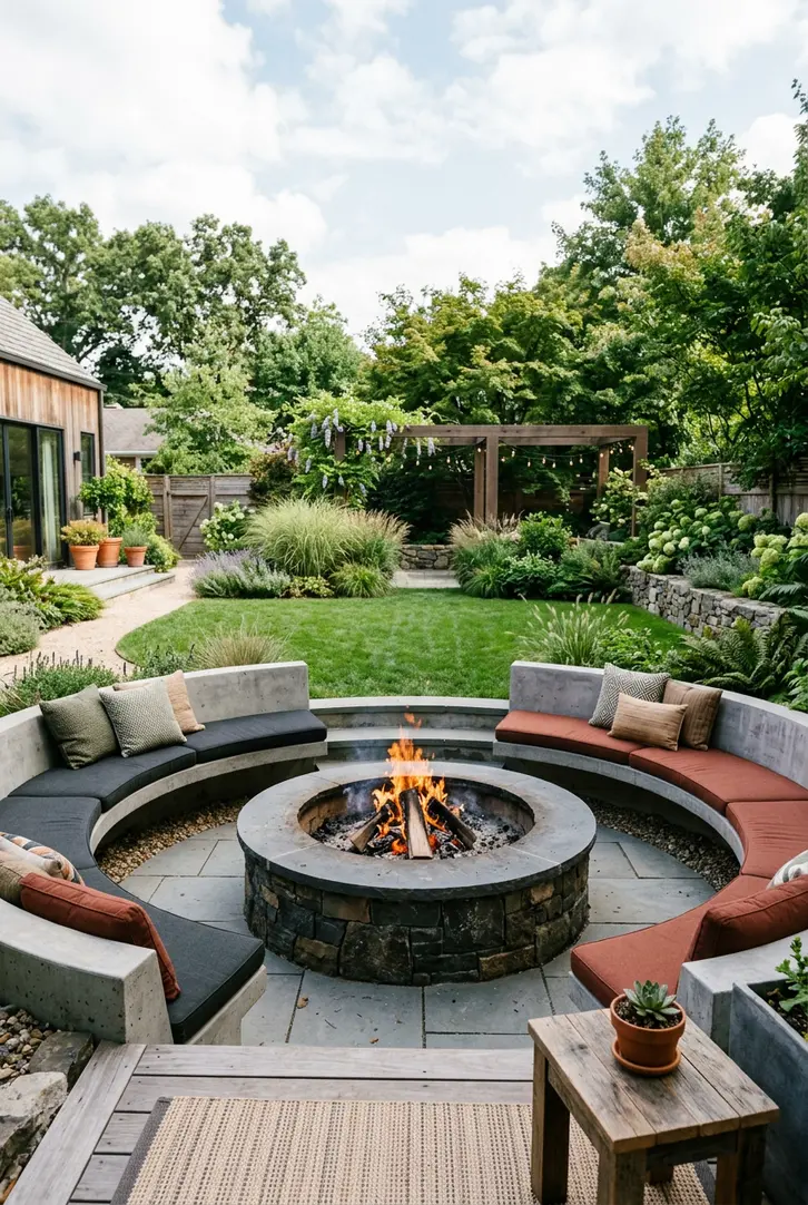 Ultimate Gathering Space with Fire Pit Ideas Backyard