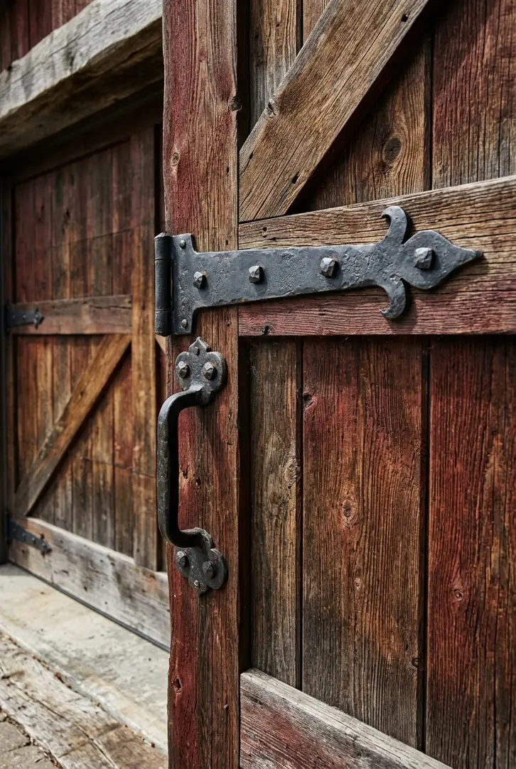 Architectural Hardware Focus for Barn Style Garage Door