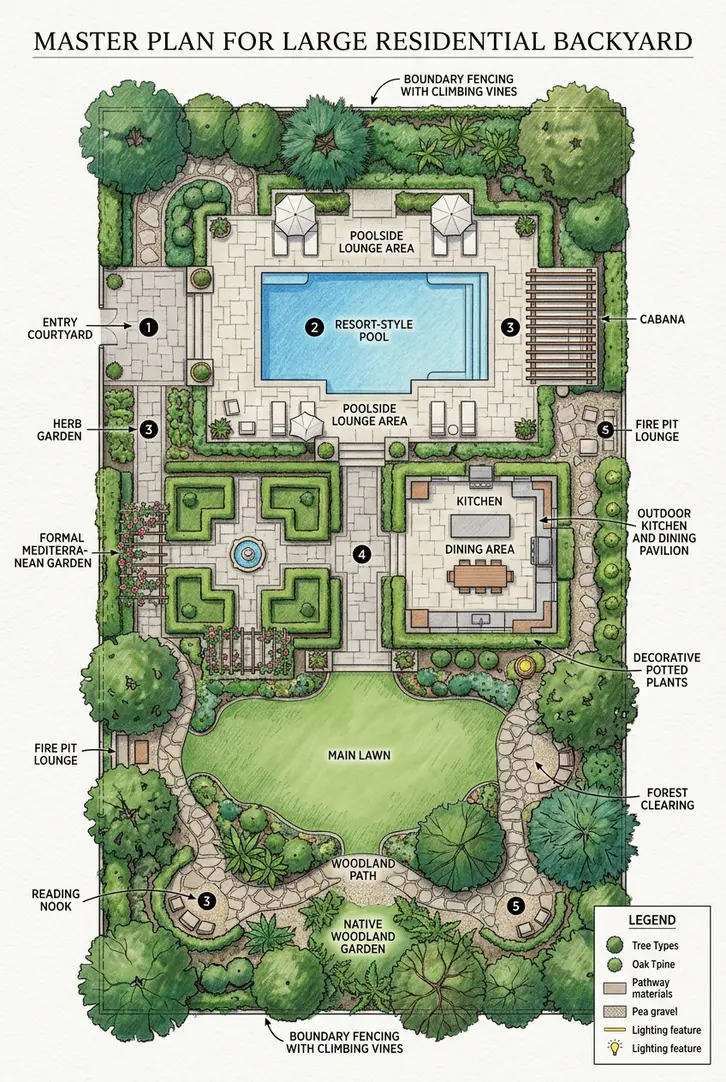 The Ultimate Large Backyard Landscaping Plan