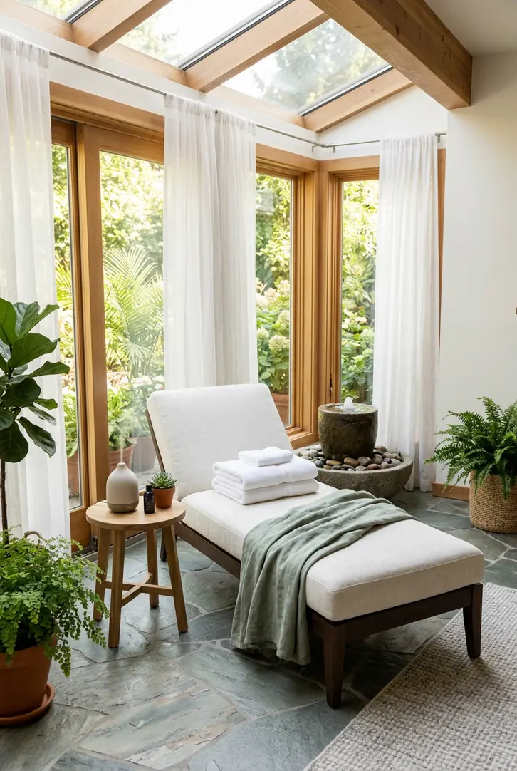 Spa Like Relaxation Sunroom