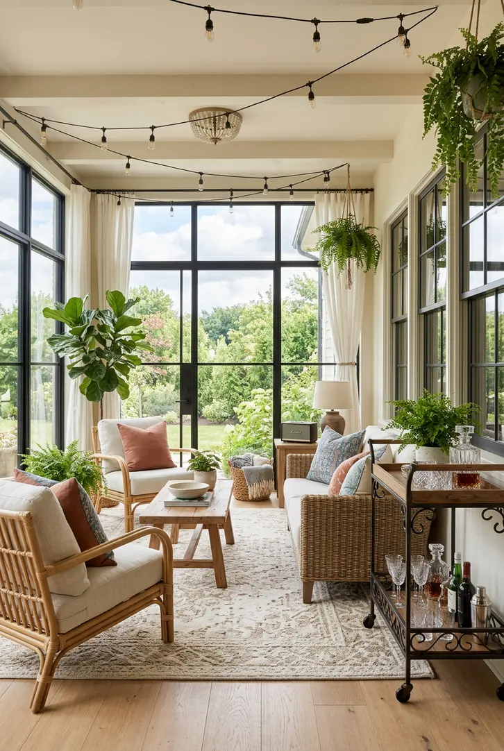 Sunroom for Seamless Entertaining