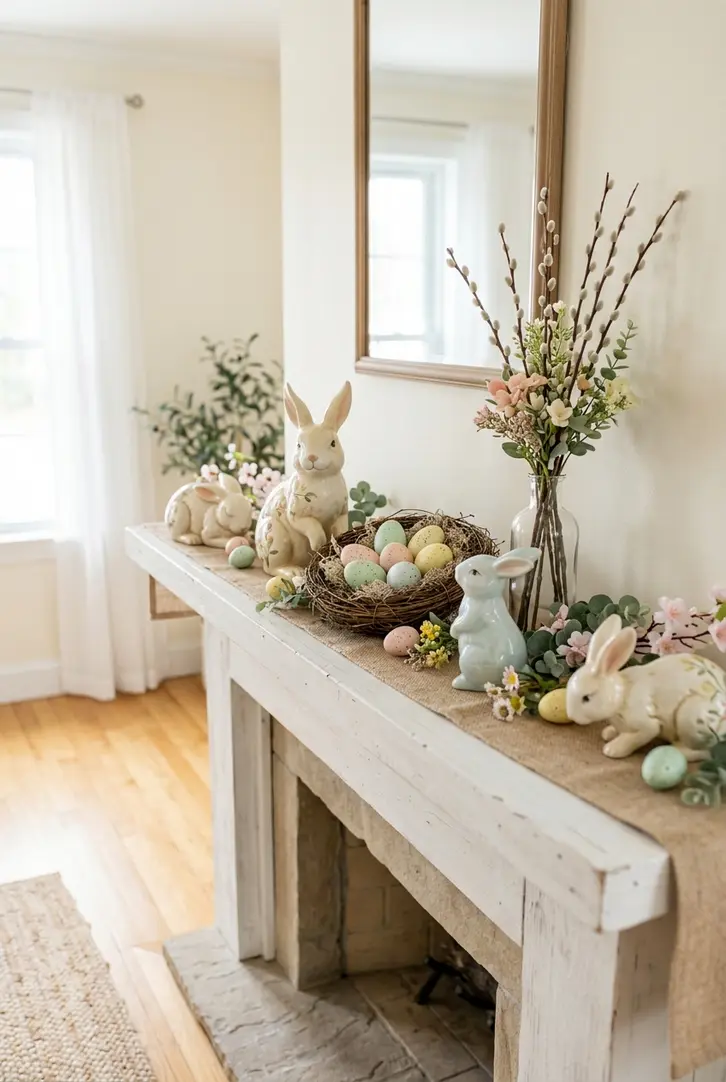 Whimsical Rabbit and Egg Accents