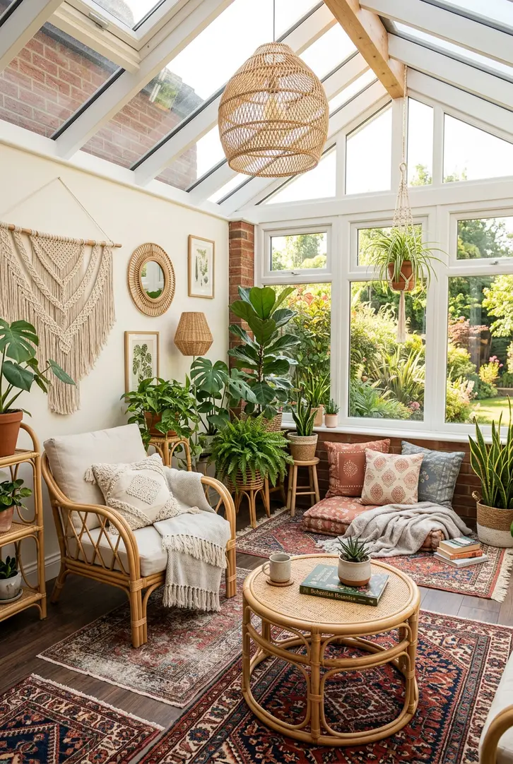 Bohemian Retreat Sunroom