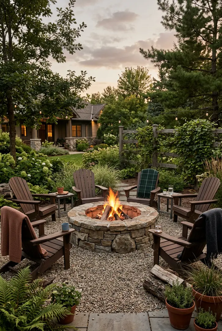 Rustic Stone Hearth