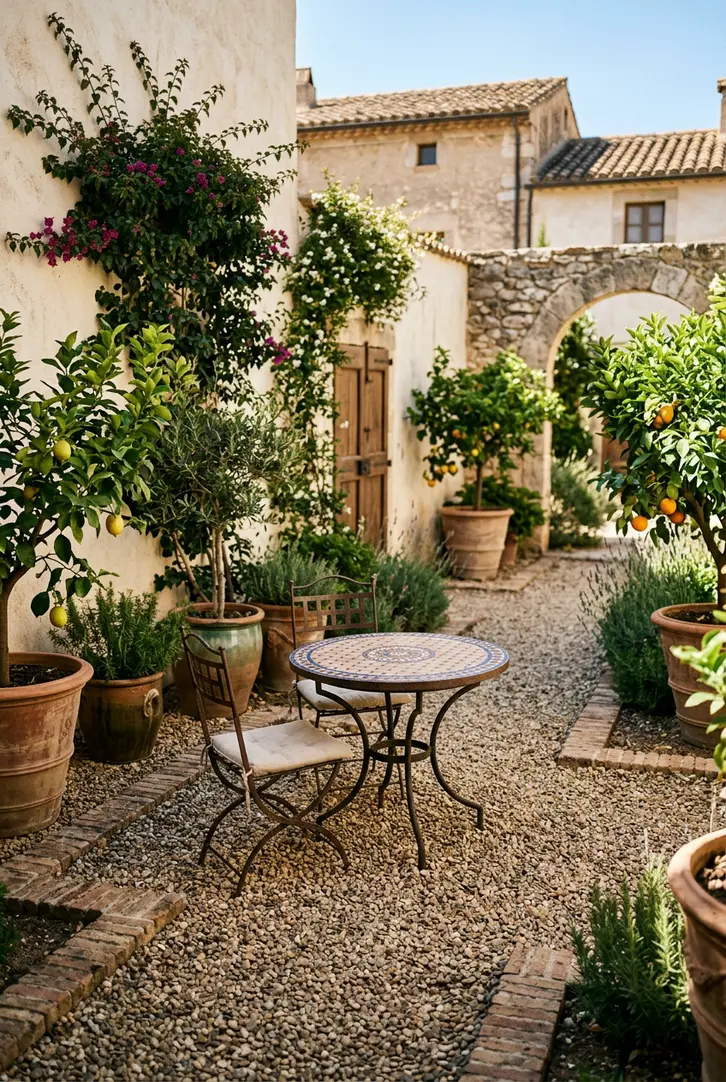 Mediterranean Courtyard Charm