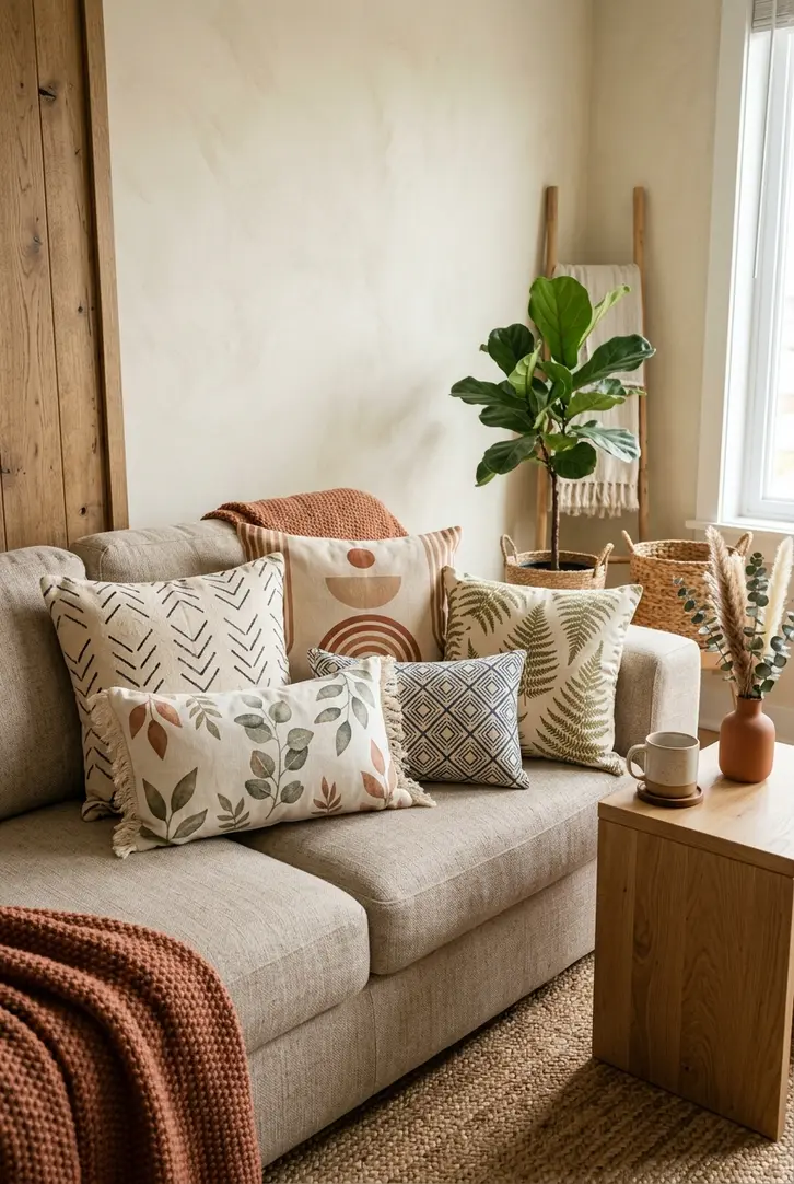 Custom Stenciled Throw Pillows