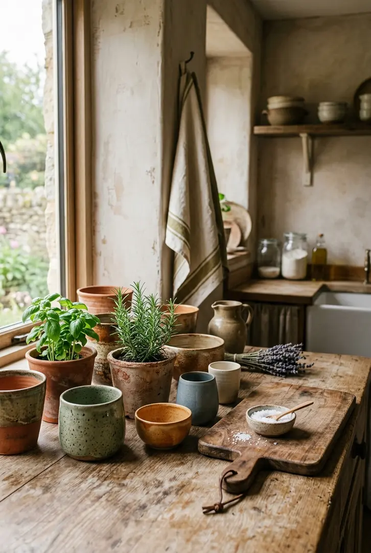Display Terracotta and Ceramic Accents