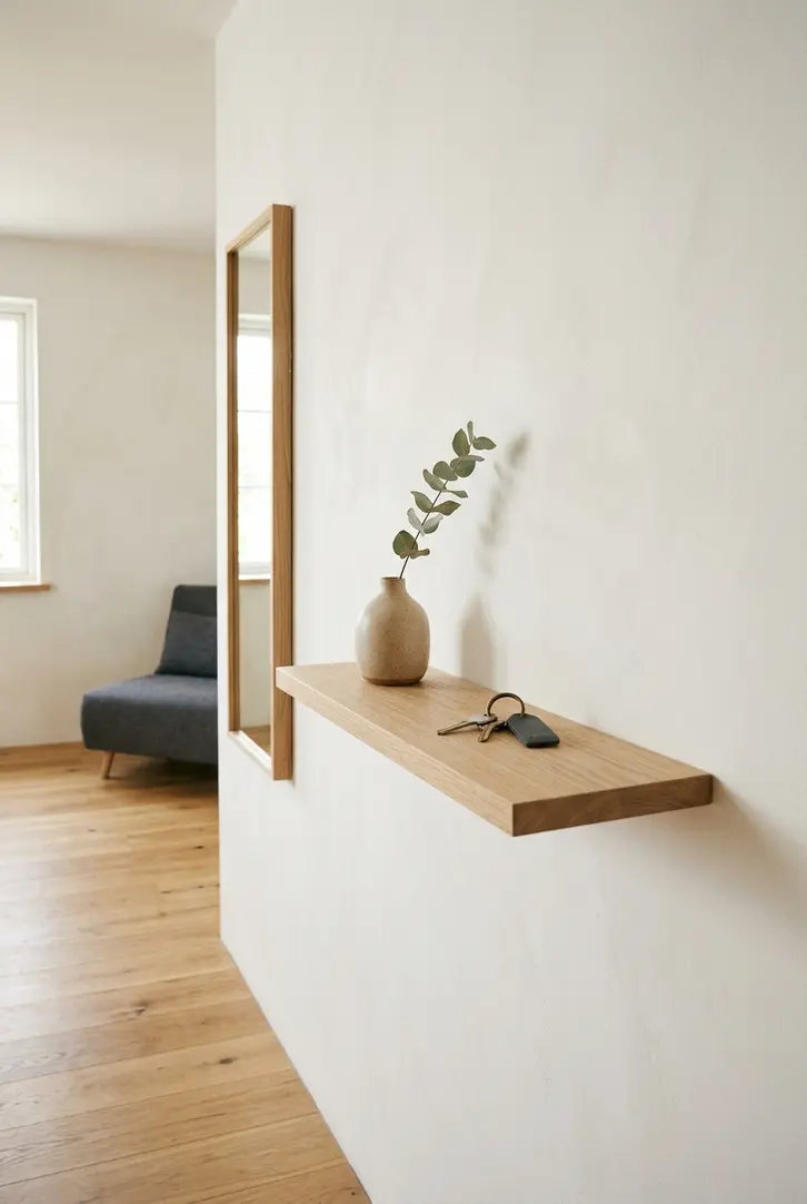 The Functional Elegance of a Floating Entryway Shelf