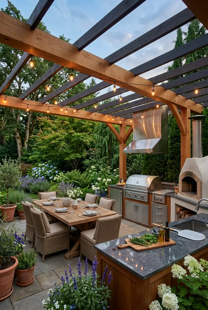 Gourmet Outdoor Kitchen and Dining
