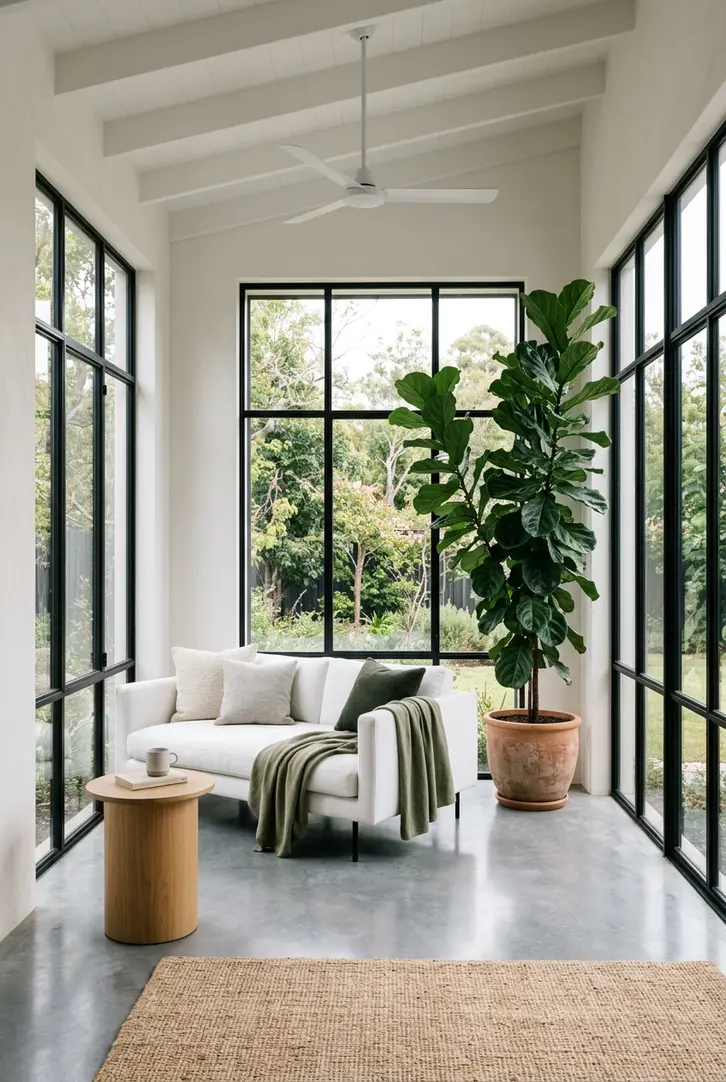 Modern Minimalist Sunroom