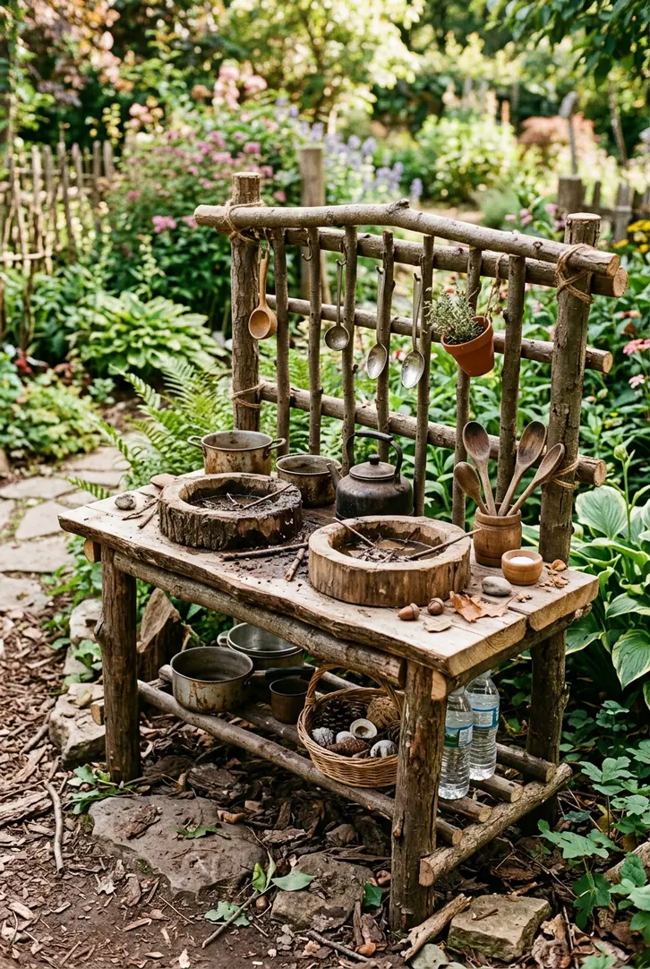 Rustic Branch and Log Design