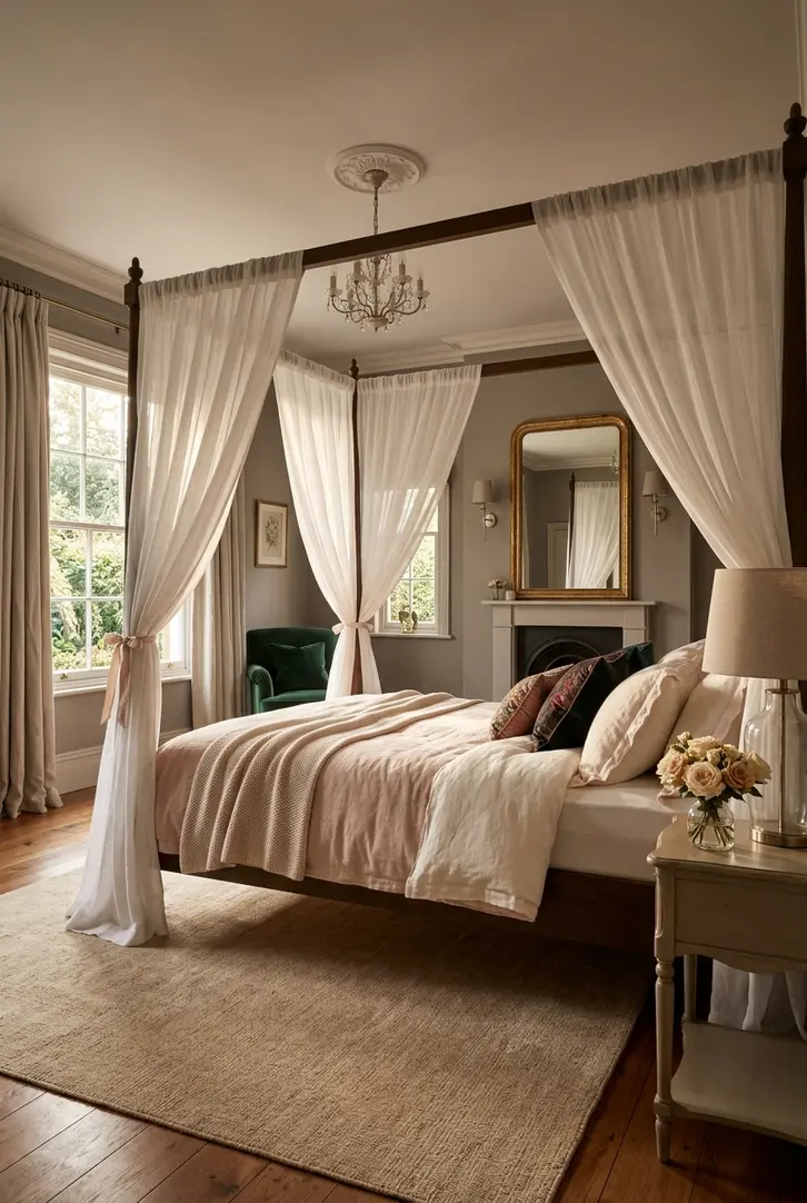 Install an Elegant Canopy Bed