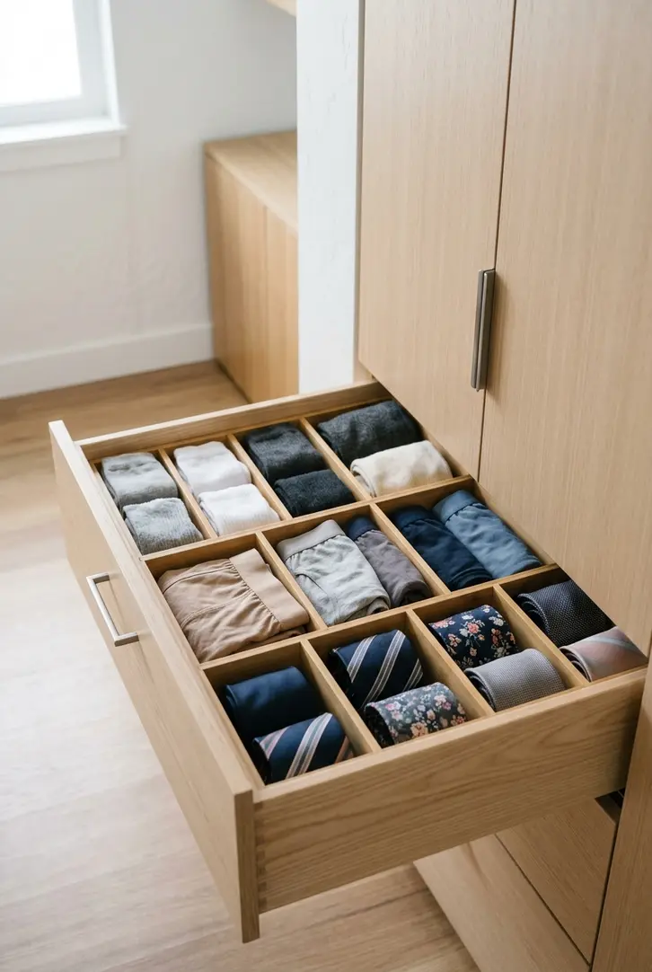 Use Drawer Dividers for Tidy Small Items