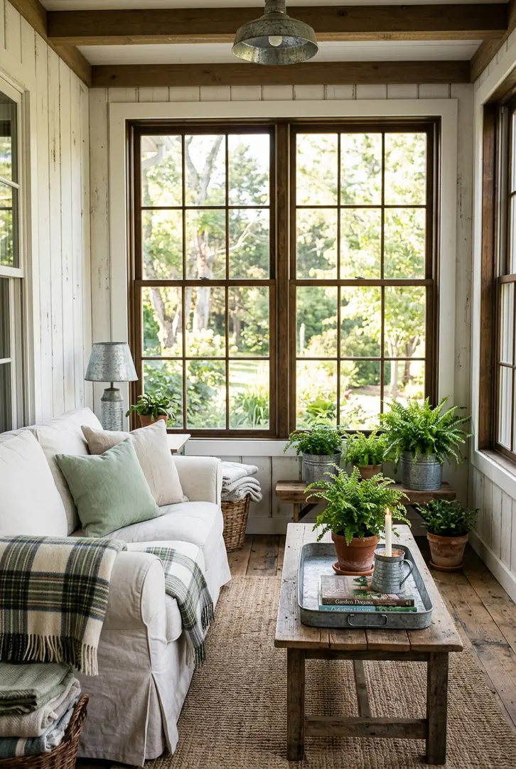 Farmhouse Style Sunroom