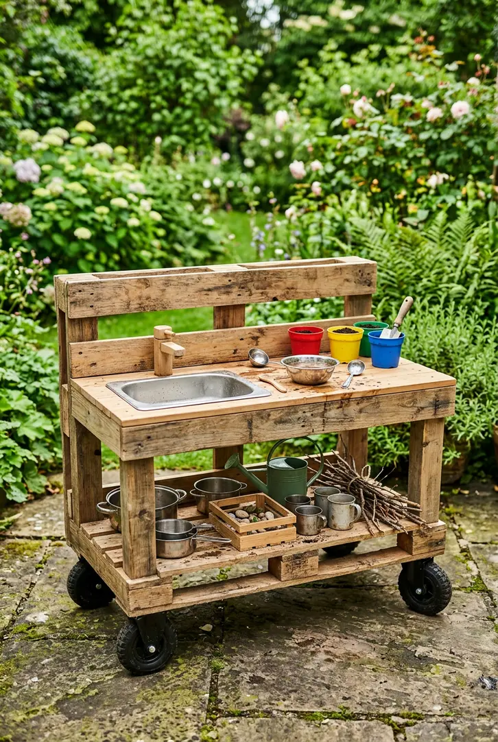 Mobile Mud Kitchen on Wheels