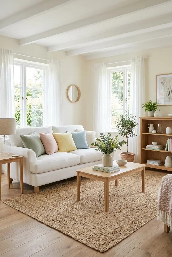 Brighten with Light-Toned Rugs