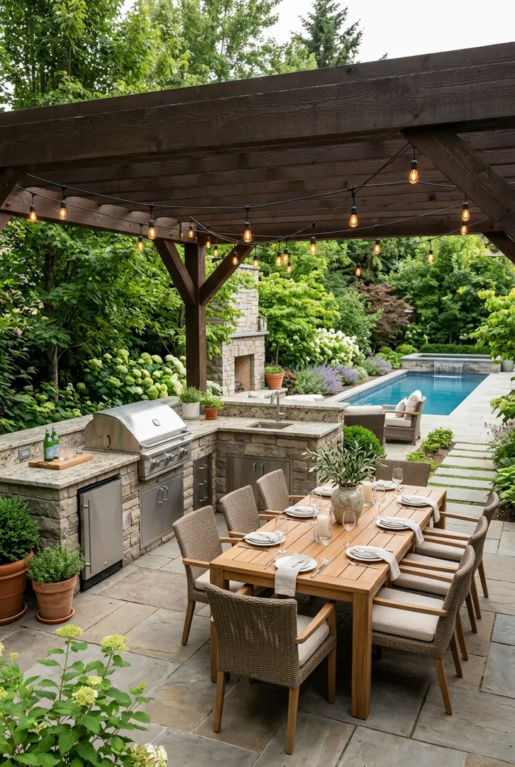 Build a Full Outdoor Kitchen and Dining