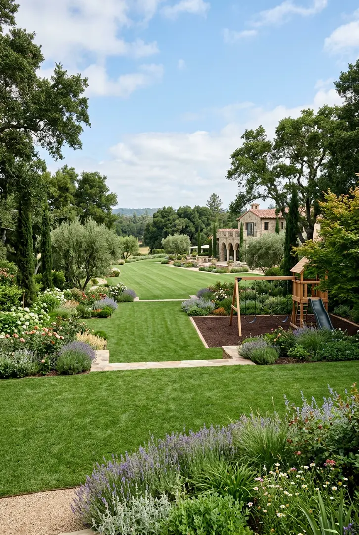 Expansive Lawn and Play Areas