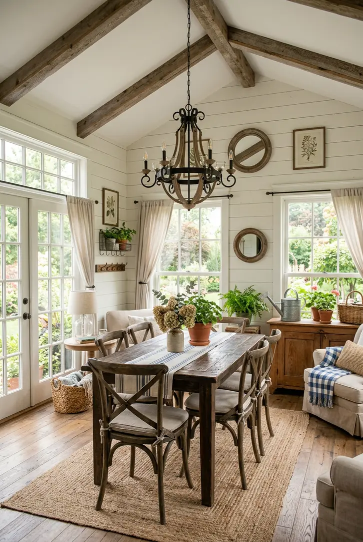 Farmhouse Style Sunroom