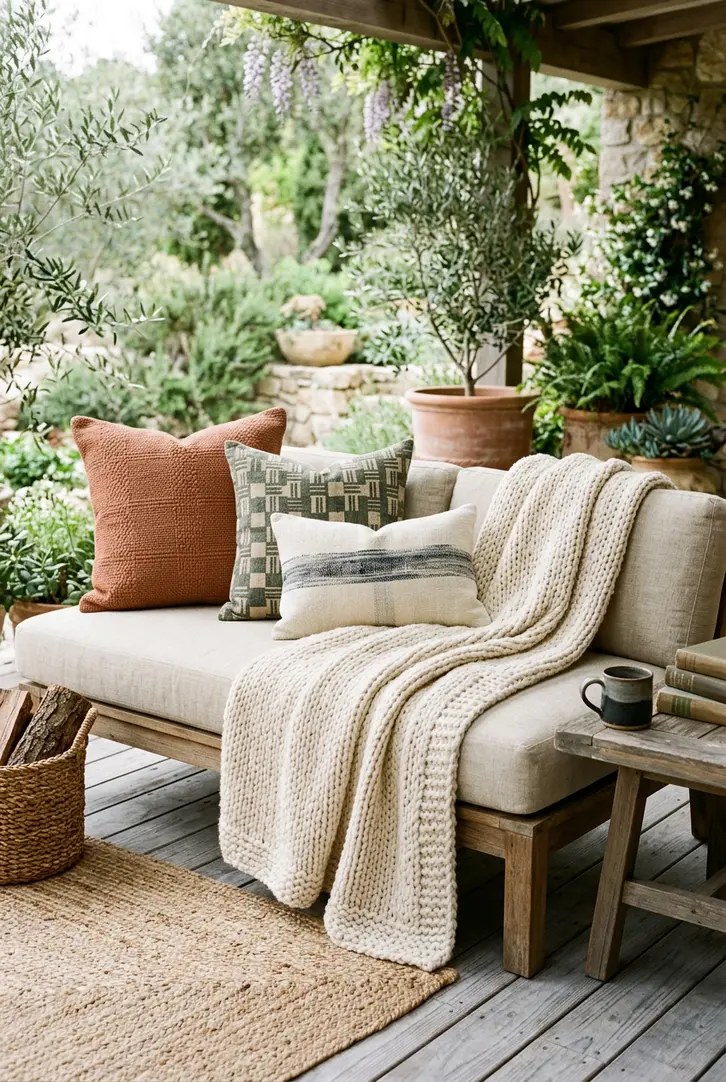 Add Softness with Outdoor Textiles