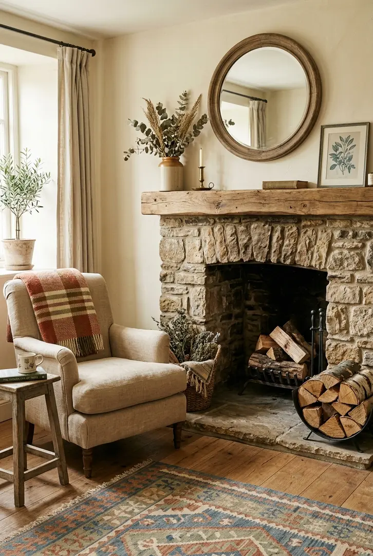 Design a Cozy Fireplace Nook