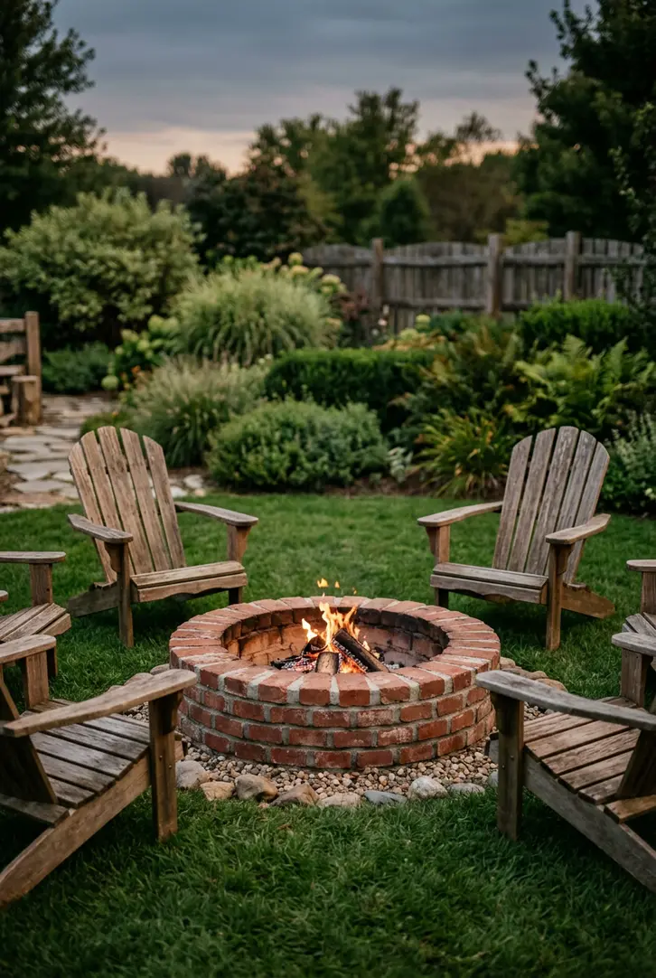 DIY Brick Circle