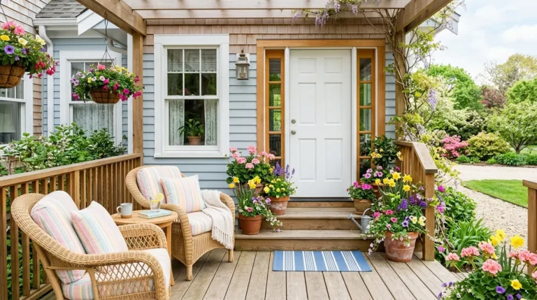 spring front porch decor, colorful porch ideas, outdoor spring refresh, seasonal entryways