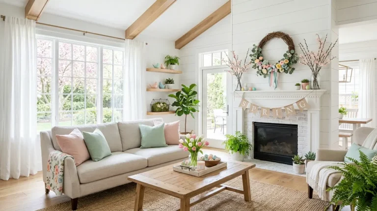 diy spring decor ideas, easy spring crafts, homemade spring decorations, seasonal home refresh