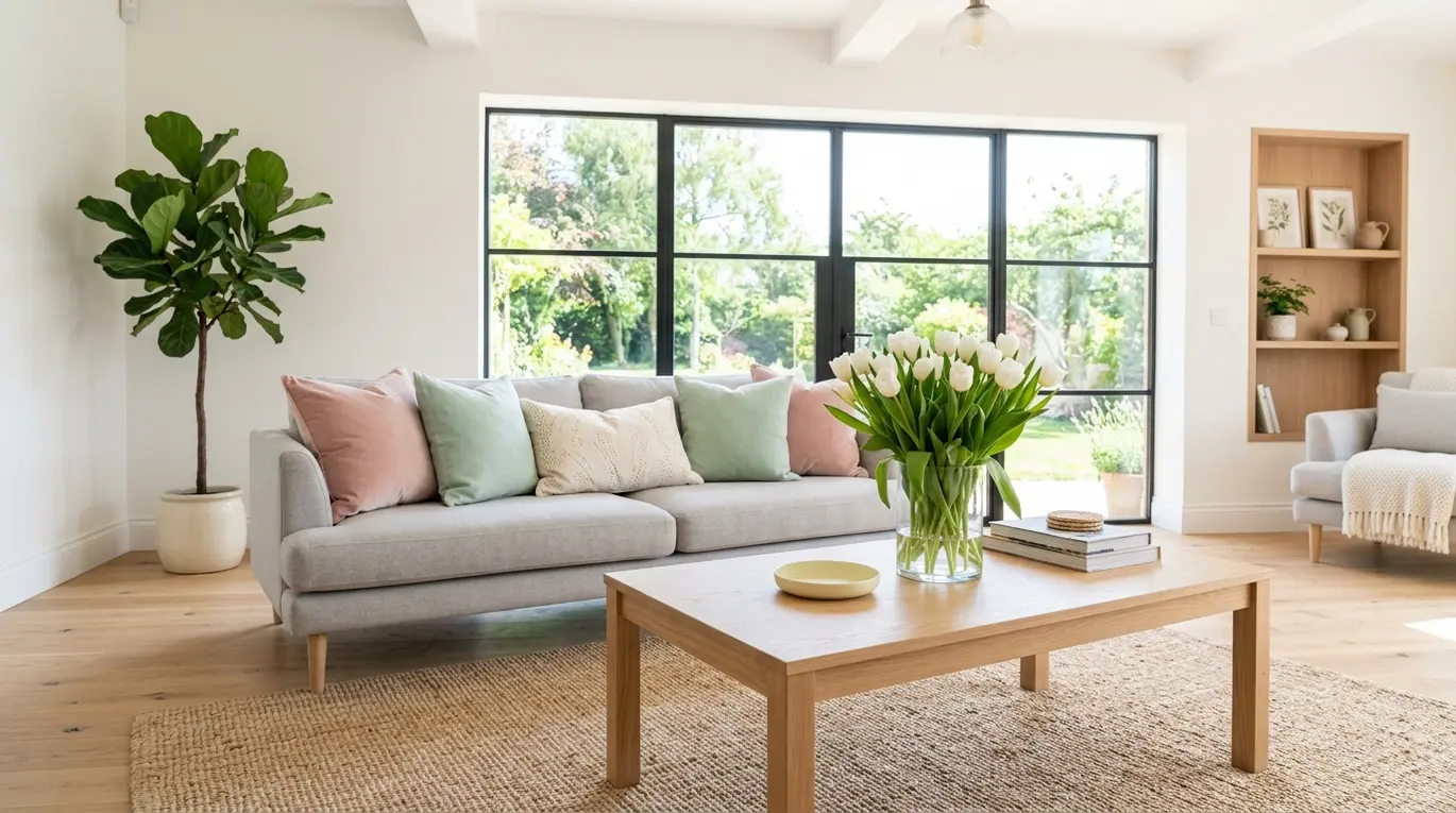 spring home decor ideas, seasonal decorating, fresh interior design, light and airy spaces