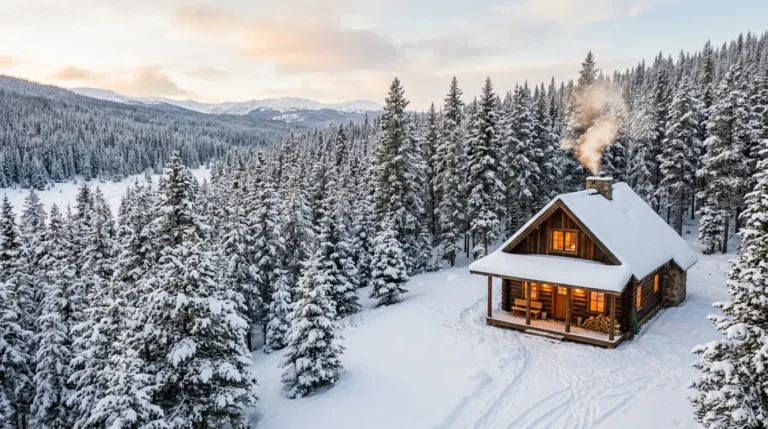 cozy cabin trip ideas, rustic getaway tips, winter cabin escapes, hygge vacation planning
