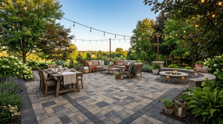 stunning paver patio designs, outdoor living spaces, patio landscaping ideas, hardscaping solutions