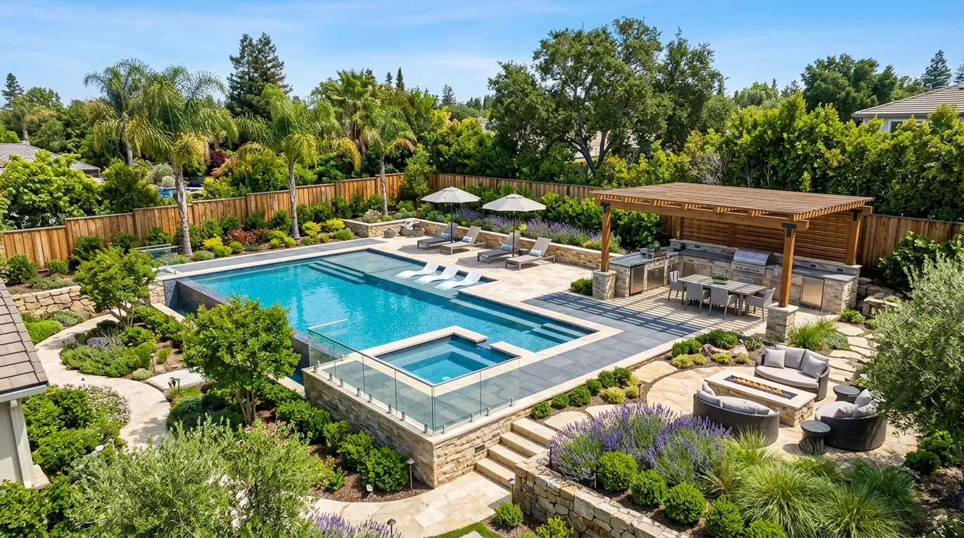 large backyard ideas, expansive garden design, outdoor living spaces, spacious patio concepts