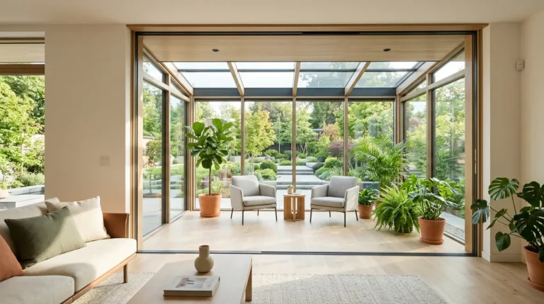sunroom addition off living room, living room sunroom extension, four-season rooms, sunroom design ideas