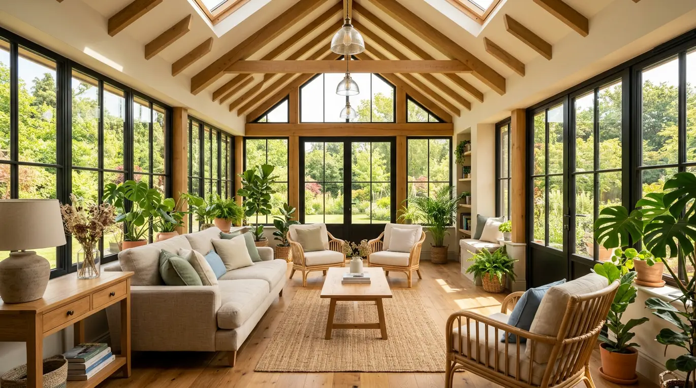 cozy sunroom ideas, all-season sunroom design, outdoor living spaces, bright room decor