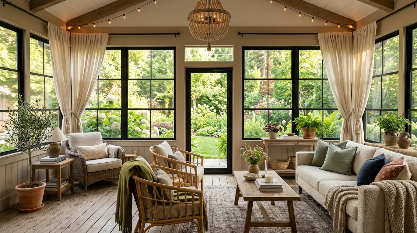 enclosed porch ideas, screened porch designs, all season room decor, sunroom inspiration