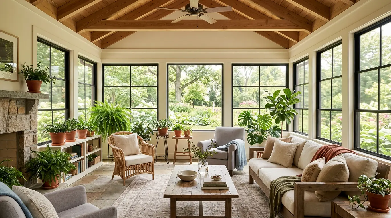 enclosed porch ideas, sunroom design, 3 season porch, porch decor
