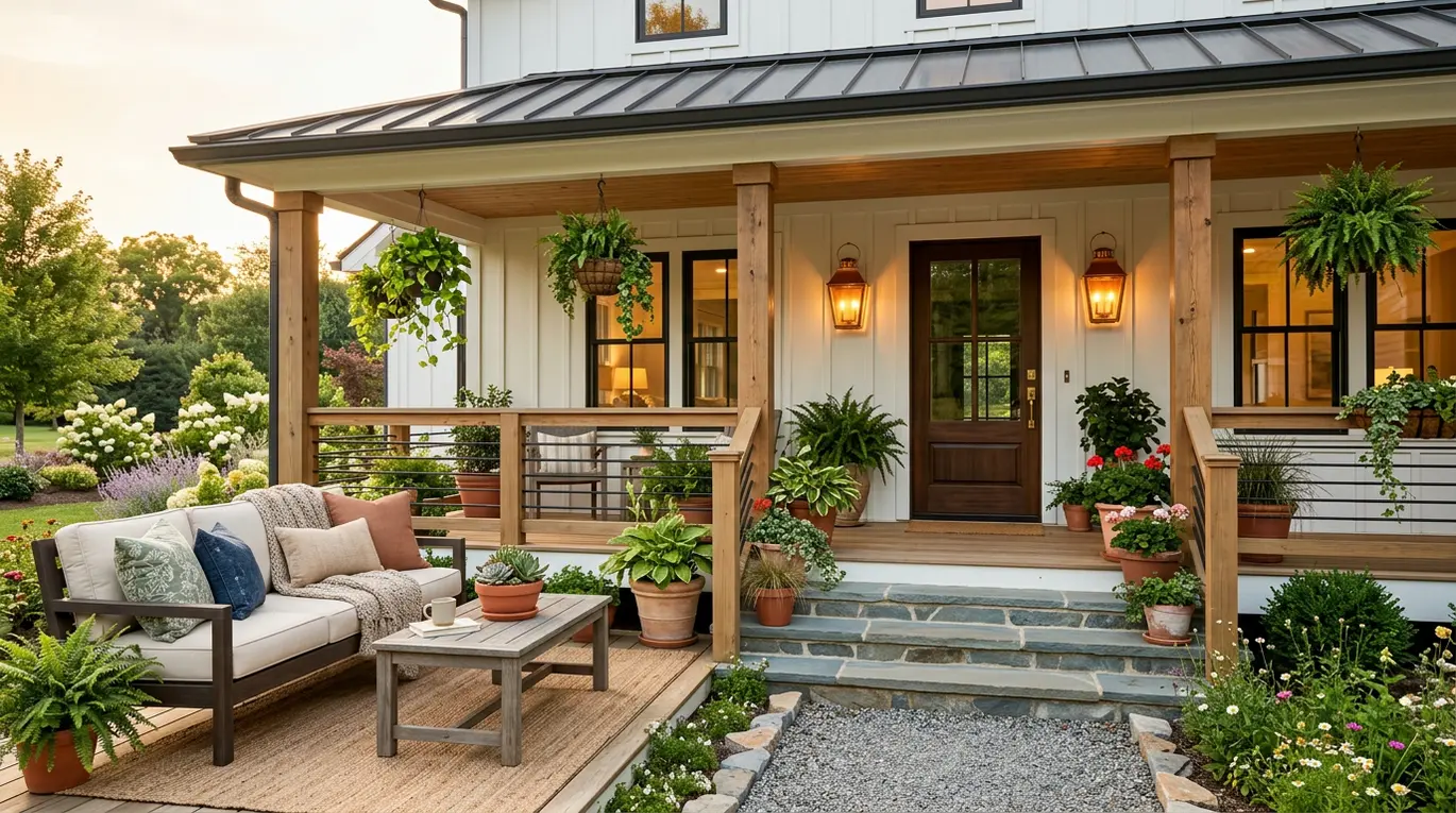 welcoming front porch design, curb appeal ideas, outdoor living space, home exterior decor
