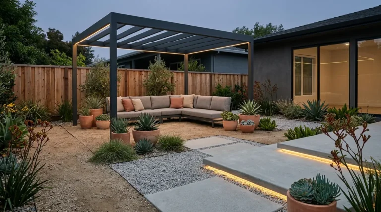 grassless backyard ideas, low maintenance backyard, no grass landscaping, drought tolerant backyard