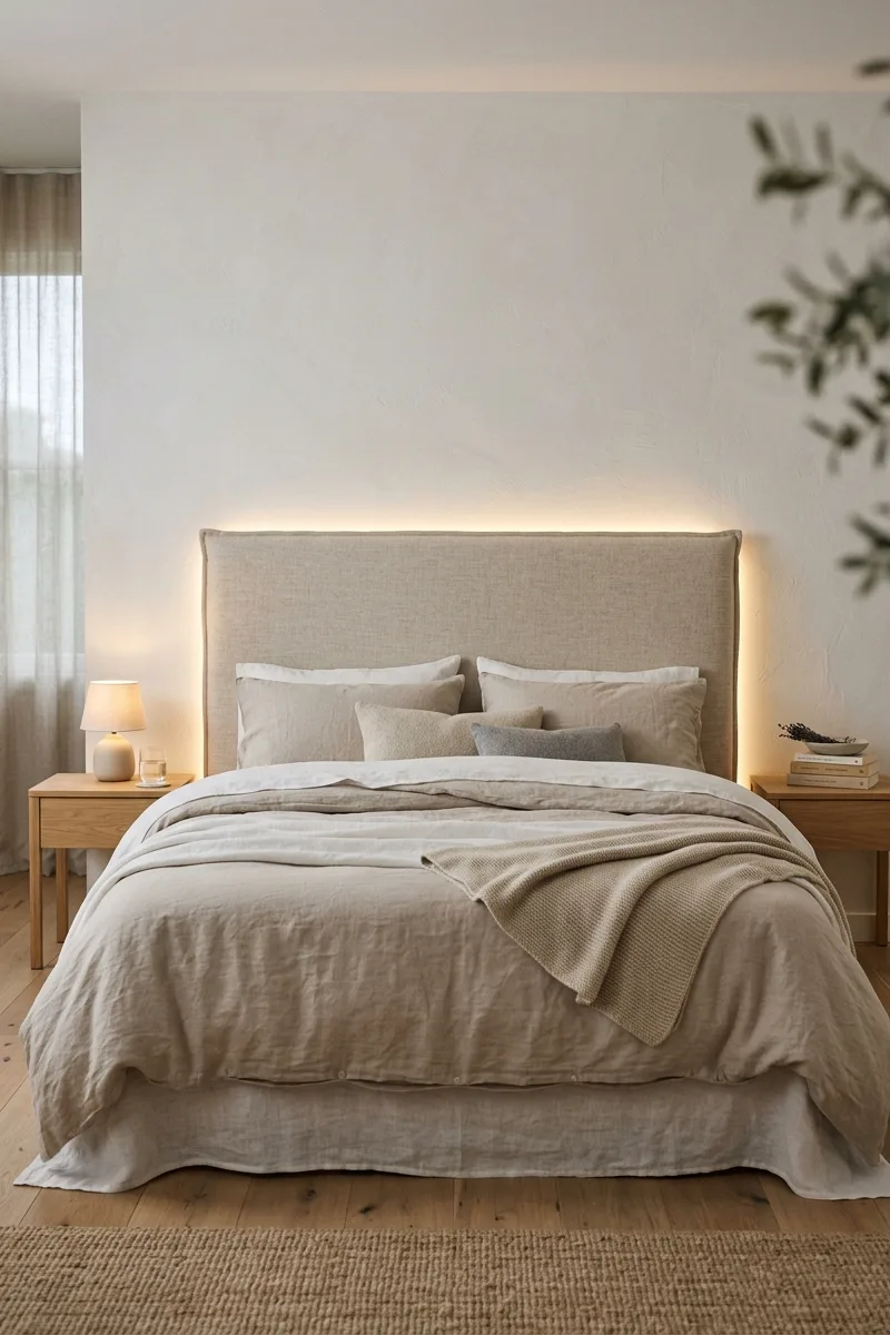 Backlit Headboard Design