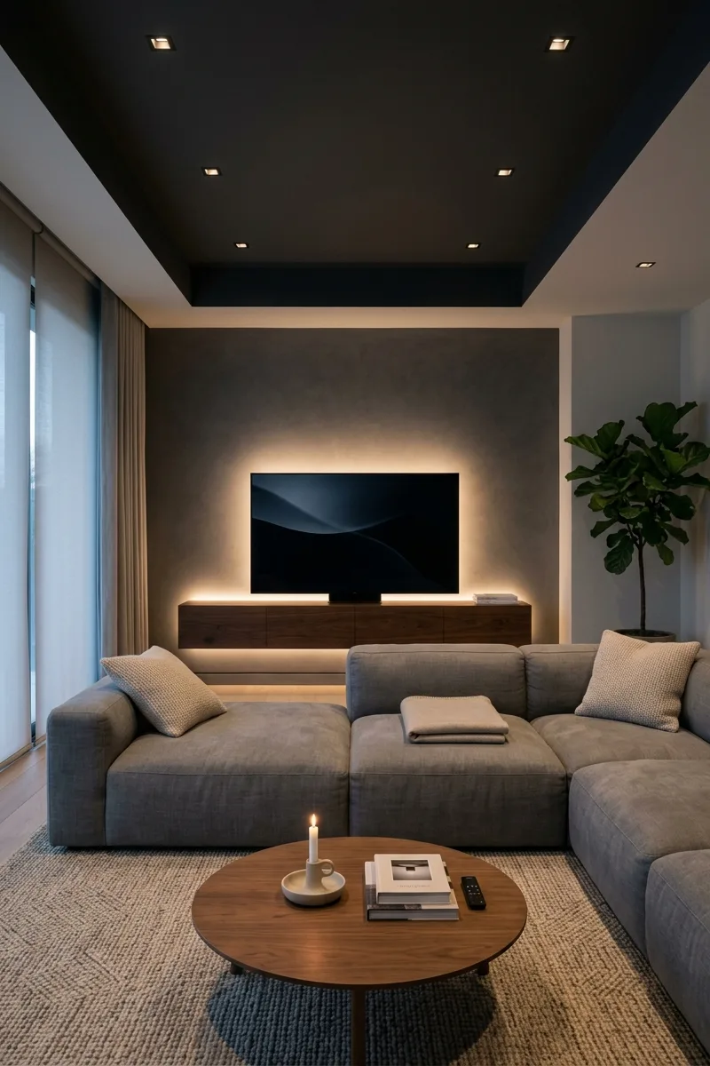 Layered Media Room Lighting