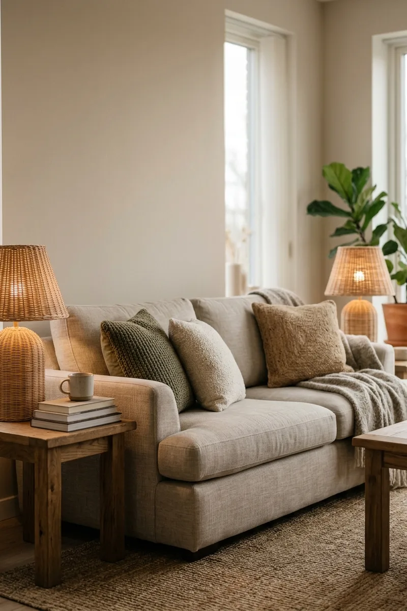 Textured Lamp Shade Styling