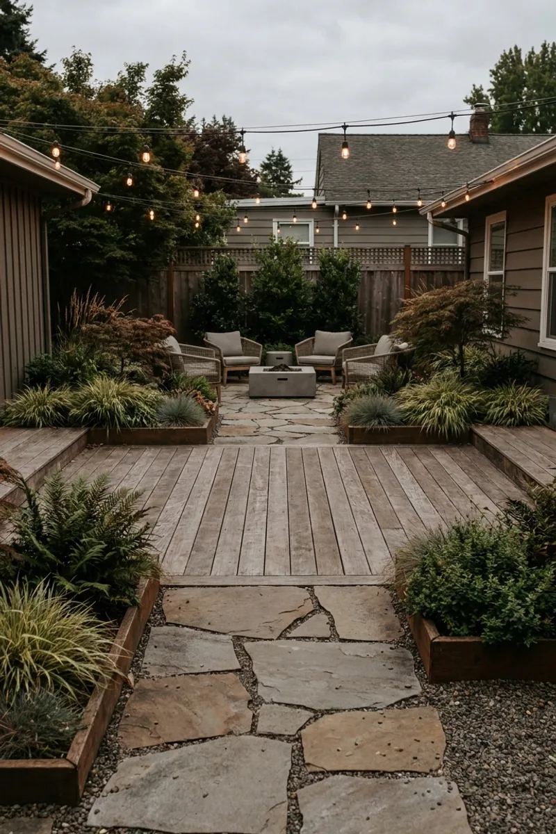 Mixed Texture Patio Designs