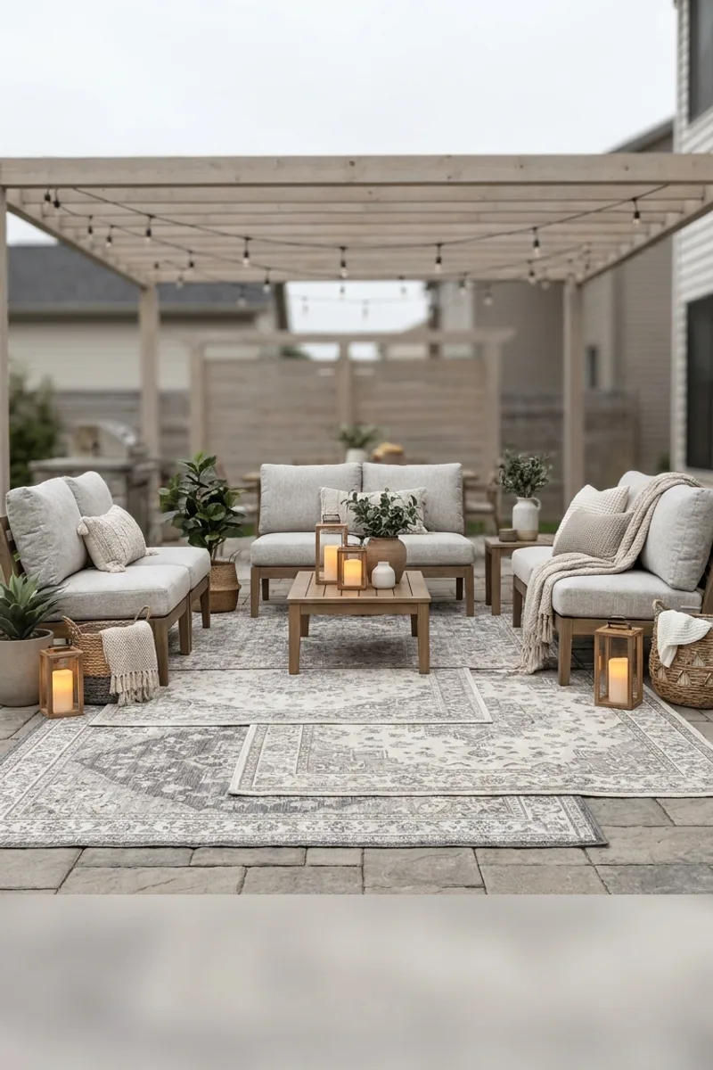 Outdoor Rugs Defining Lounge Zones