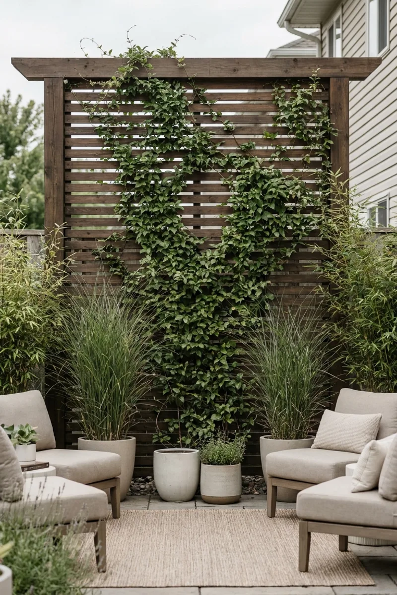 Privacy Screens Filled With Greenery