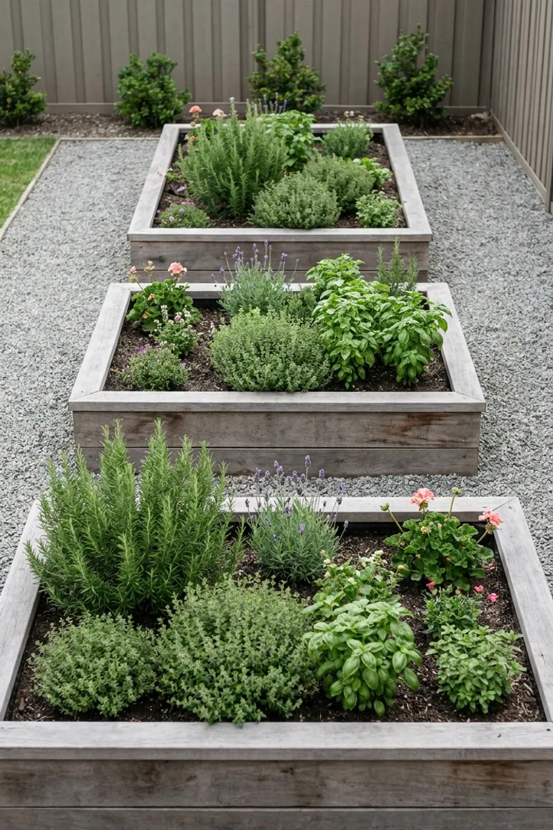 Raised Garden Beds With Clean Lines
